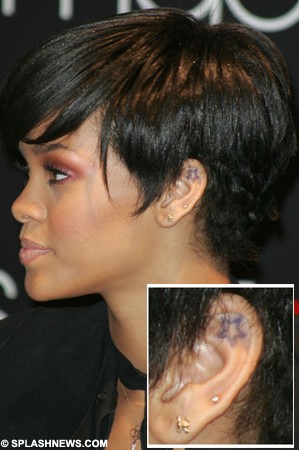 Rihanna Tattoos on Rihanna Tattoos